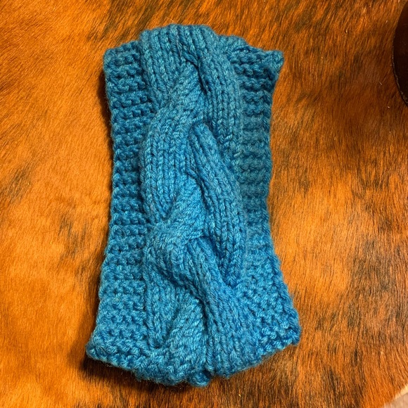 Accessories - Blue Knit Head Band, Head Warmer